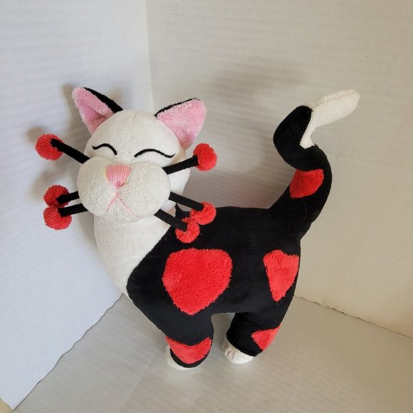 2001 Whimsiclay Art Plush by Amy Lacombe Red Heart Love Feline Cat Kitty 14" - Picture 7 of 14
